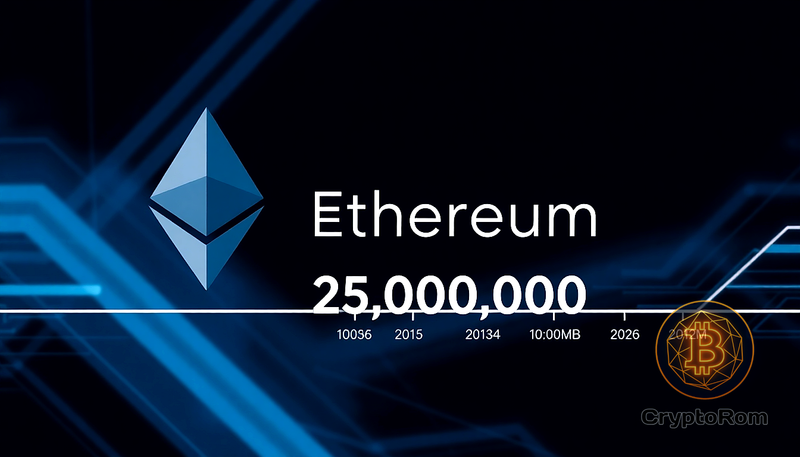 🔗 Ethereum достиг 25 миллионов блоков