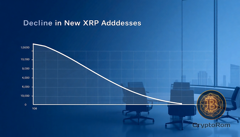 📉 Новые адреса XRP и активное предложение падают на фоне перехода к институциональному использованию