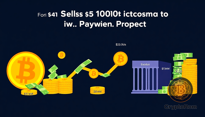 💰 Exodus продает 1000 биткоинов для финансирования платежного проекта