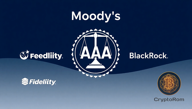 🌟 Moody’s присвоило высший рейтинг токенизированным фондам Fidelity и BlackRock
