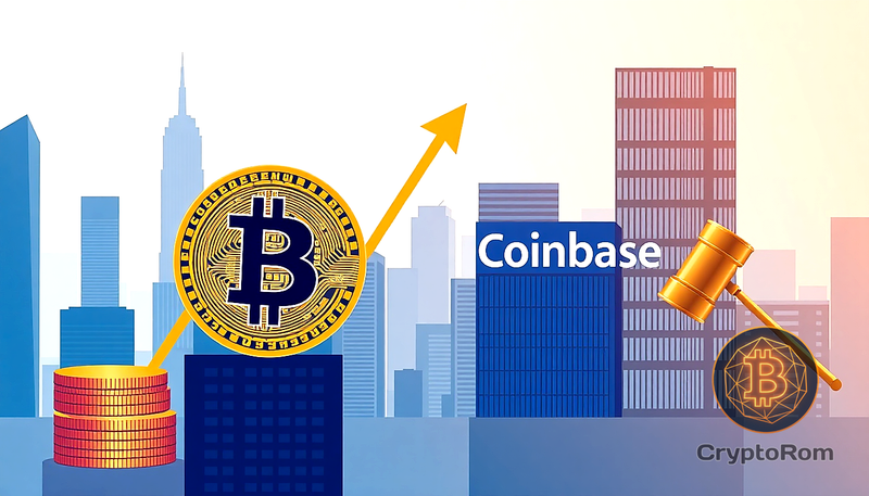 📈 Bitcoin достигает $82,000, акции Coinbase растут на фоне продвижения Clarity Act