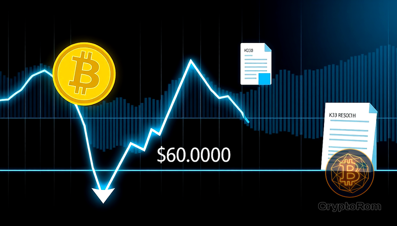 📉 Дно биткойна на уровне $60,000 в медвежьем рынке 2026 года
