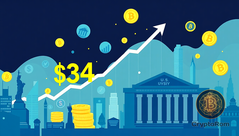 📈 Рынок токенизированных активов превысил $34 миллиарда