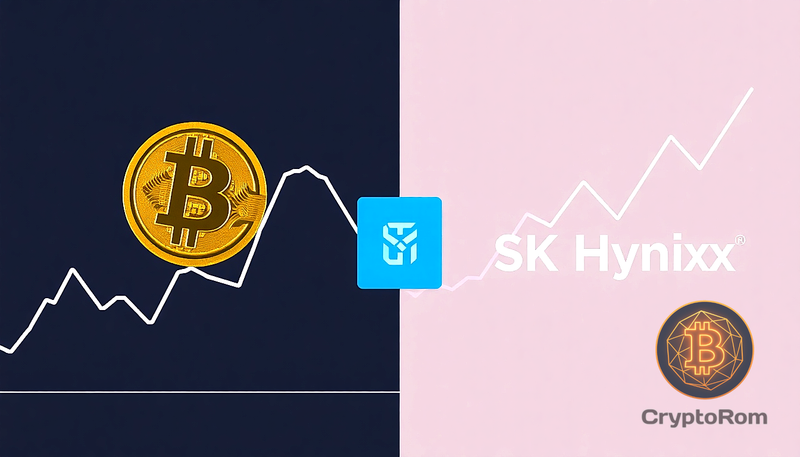📉 Bitcoin под давлением, в то время как SK Hynix присоединяется к клубу $1 трлн