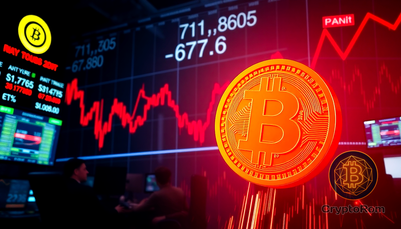 ⚠️ Резкий обвал Bitcoin ниже $68,000 вызвал ликвидацию на $400 миллионов за час