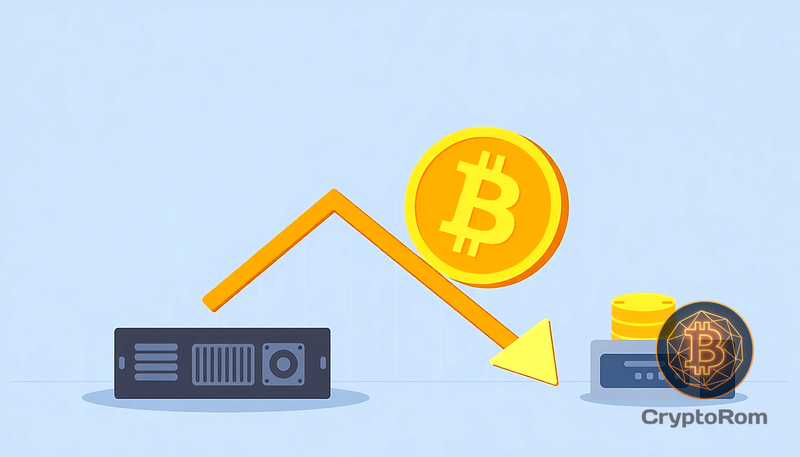 📉 Первое медвежье падение хешрейта Bitcoin зафиксировано
