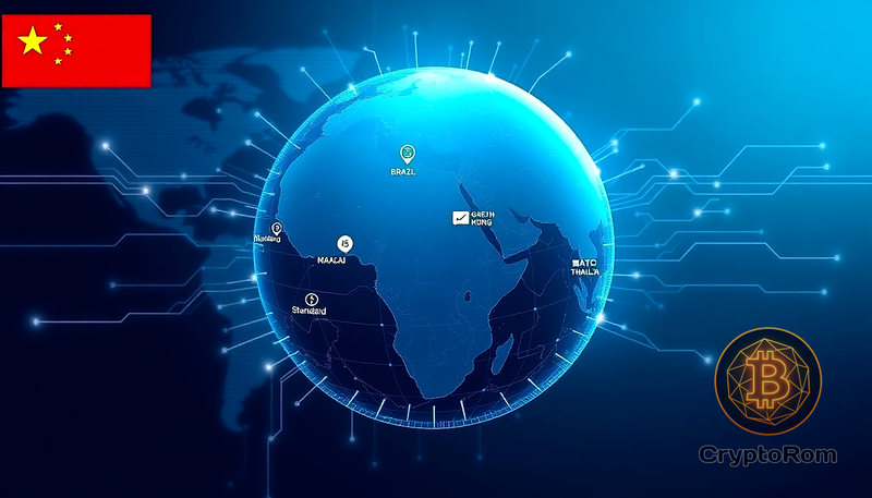 🌐 Китай расширяет сеть платежей цифровым юанем