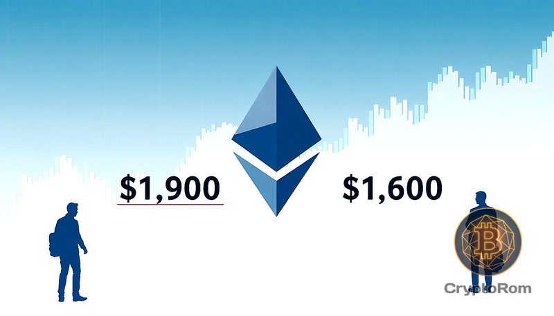 📊 Ethereum: трейдеры разделились между $1,900 и $1,600