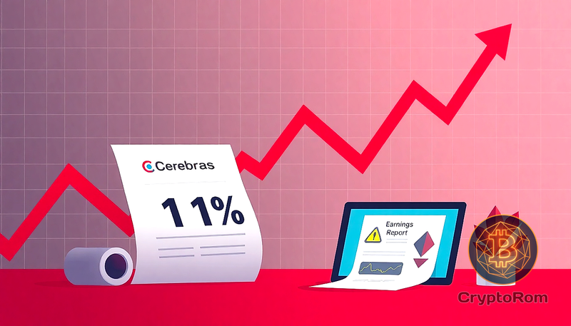 📉 Акции производителя AI-чипов Cerebras снизились на 11% после первого отчета о доходах