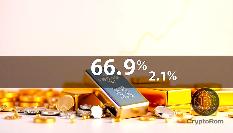 💰 Золото и серебро сближают соотношение до 66.9 на фоне роста цен