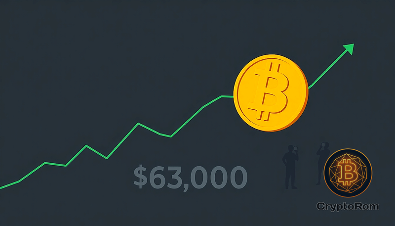 📈 Bitcoin восстанавливается до $63,000