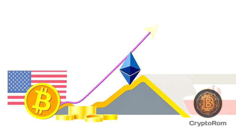 📈 Bitcoin и Ethereum растут, золото дешевеет на фоне напряженности между США и Ираном