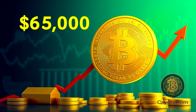 🚀 Bitcoin превышает $65K на фоне мягкой инфляции