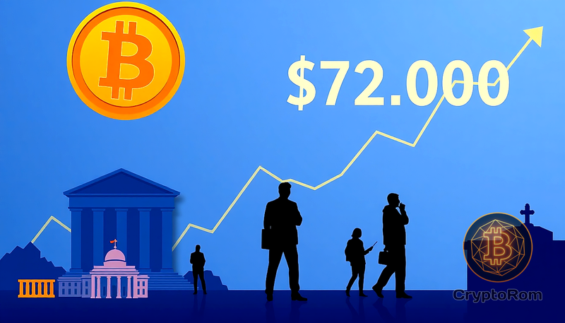 📈 Биткоин может достичь $72,000 к концу месяца