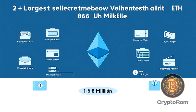 🔍 12 крупнейших кошельков Ethereum контролируют 6,6 миллиона ETH