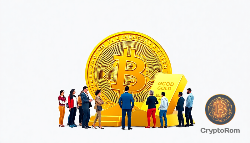 📈 Bitcoin обгоняет золото среди американских инвесторов