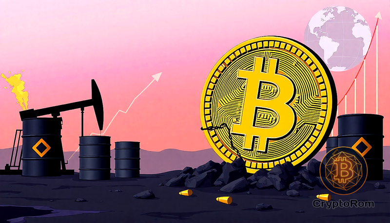 📉 Bitcoin падает на фоне роста цен на нефть и ставок