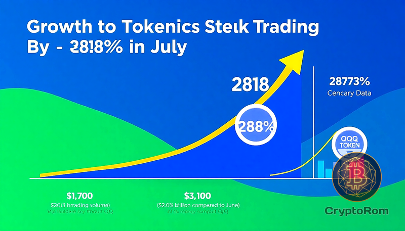 📈 Рост торговли токенизированными акциями на 288% в июле