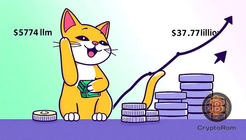 🚀 CASHCAT взлетел на 120% за неделю на фоне успеха Robinhood Chain