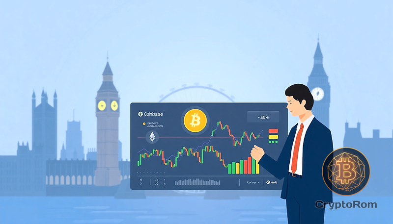 📈 Coinbase запускает торговлю деривативами в Великобритании с плечом до 50x