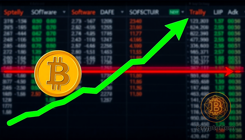 📉 Акции софтверных компаний отрываются от биткоина: редкое расхождение