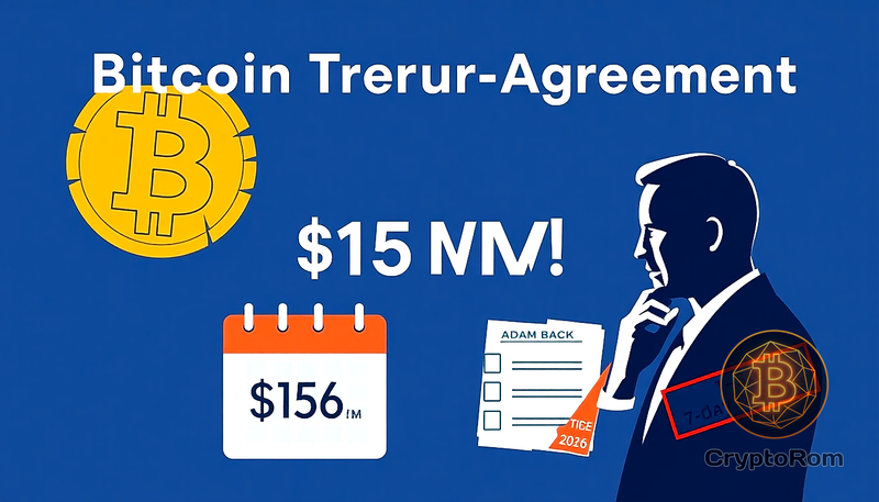 📉 Соглашение о казначействе Bitcoin с Адамом Бэком прекратило существование