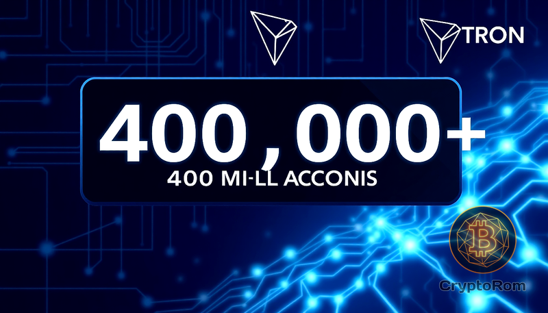 🚀 TRON превысил отметку в 400 миллионов аккаунтов
