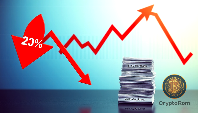 📉 Компания без доходов потерпела крах на 25% после попытки копировать Майкла Сейлора