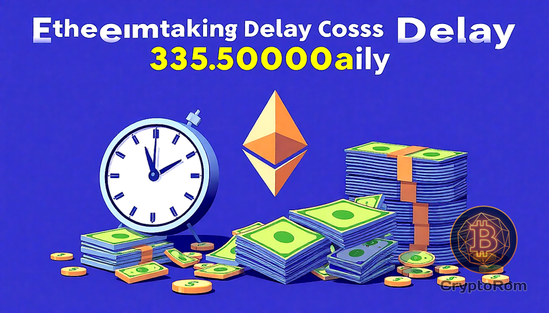 🔗 Задержка в стейкинге Ethereum стоит вкладчикам $350,000 ежедневно