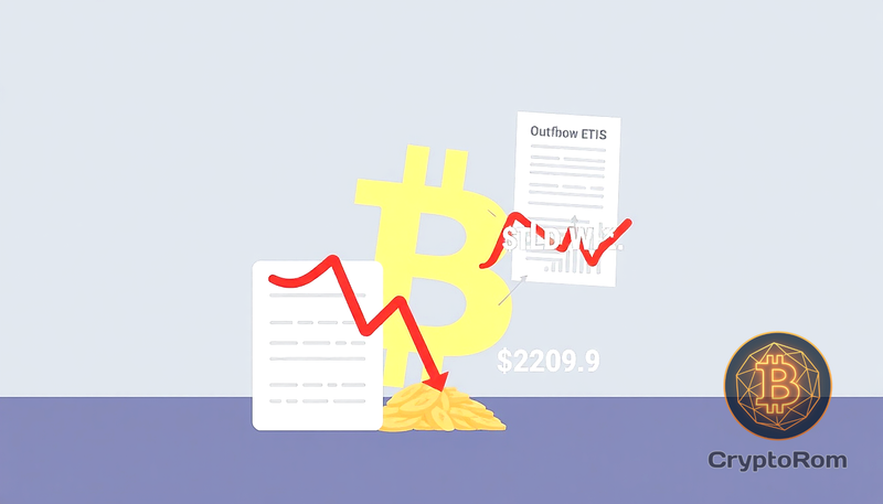 📉 Bitcoin ETF фиксирует отток средств на $201 млн