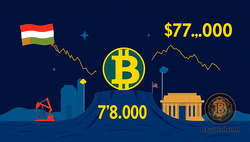 📈 Bitcoin стабилен на фоне роста нефти и падения акций