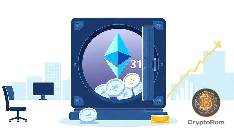 💼 BitMine пополнила корпоративные резервы на $131 млн в ETH