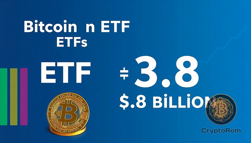 📈 Биткоин-ETF привлекли $3,8 млрд за три недели