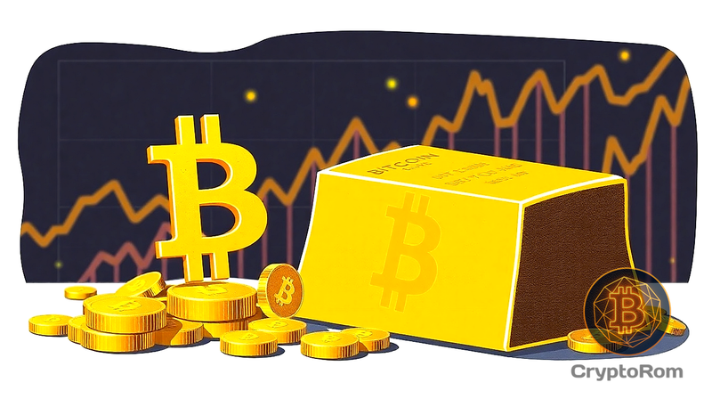 💰 Биткоин может обогнать золото в следующем бычьем рынке
