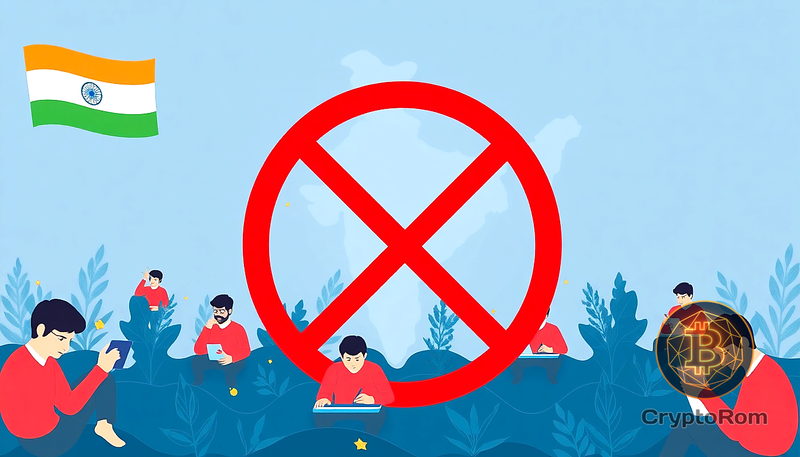 🚫 Индия блокирует 15 крипто-приложений, пользователи остались без доступа