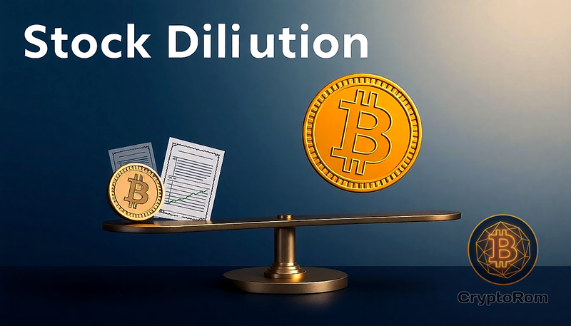 📉 Разводнение акций: рост долей Bitcoin и стагнация стоимости акций