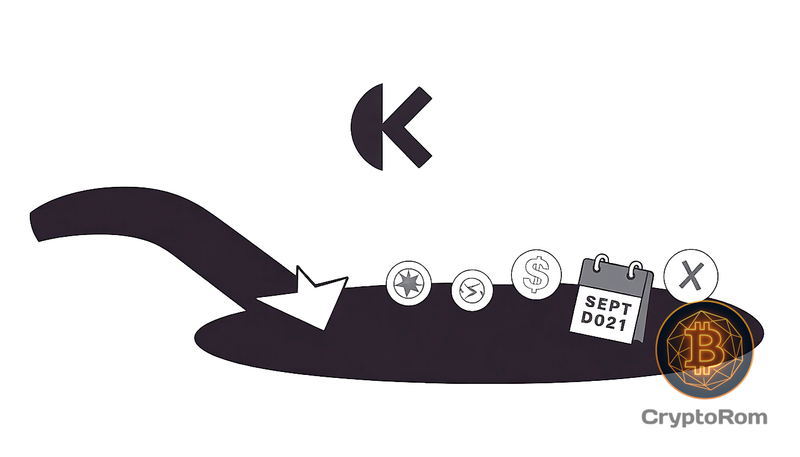 📉 Семь активов Kraken перейдут в окно ликвидации