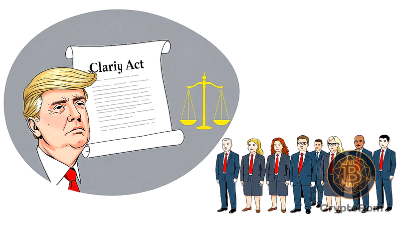 ⚖️ Дональд Трамп согласился с этическим положением нового закона Clarity Act