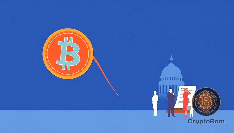 📉 Bitcoin теряет позиции после снижения шансов на Clarity Act