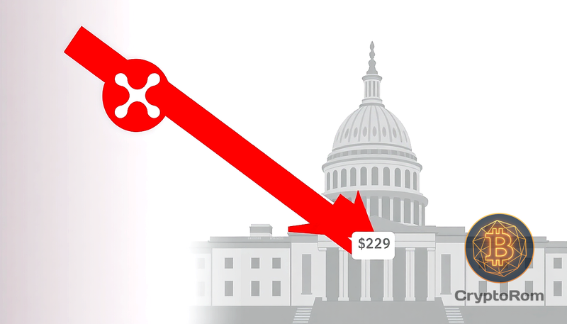 📉 XRP упал на 10% после блокировки закона CLARITY в США