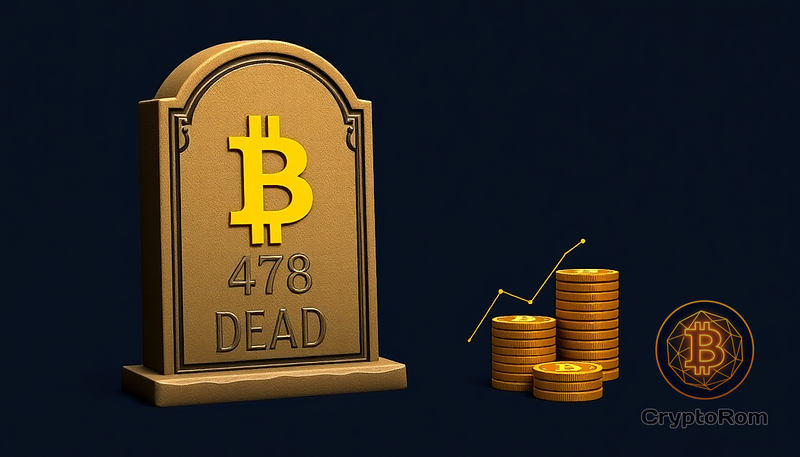 🪦 Стоимость $1000 при каждом заявлении о 'смерти' Bitcoin