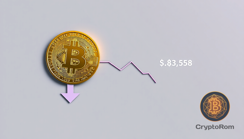 📉 Цена Bitcoin упала ниже $84,000 после окончания ралли