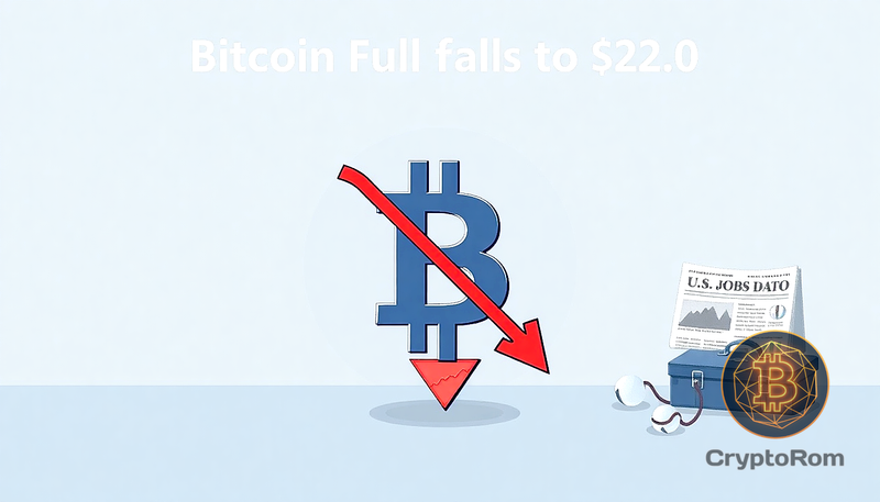 📉 Bitcoin снижается до $82,000 на фоне данных из США и опасений инфляции