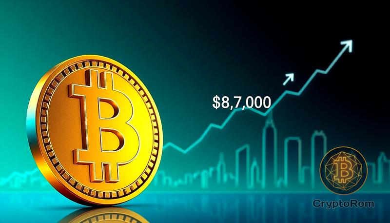 📈 Bitcoin движется к $87K на фоне рекордных максимумов акций в США