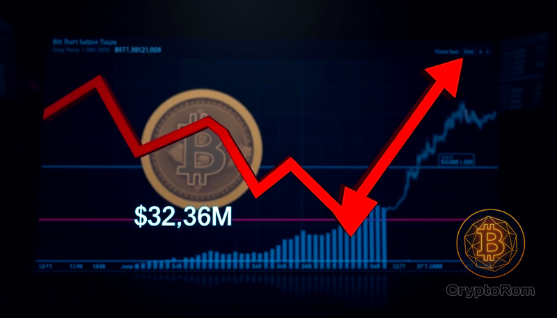 📉 Крупный инвестор открывает шорт на $32 млн в биткоинах