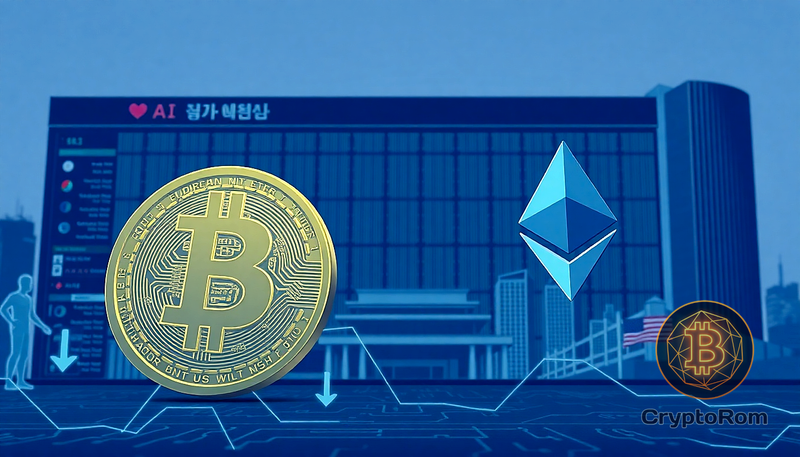 📉 Биткоин и эфир колеблются на фоне падения южнокорейских акций из-за опасений по поводу ИИ