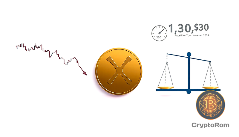 📉 XRP борется за удержание цены на уровне $1.30