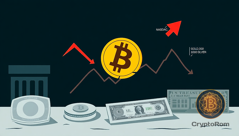 📉 Bitcoin под угрозой из-за нестабильности рынка облигаций