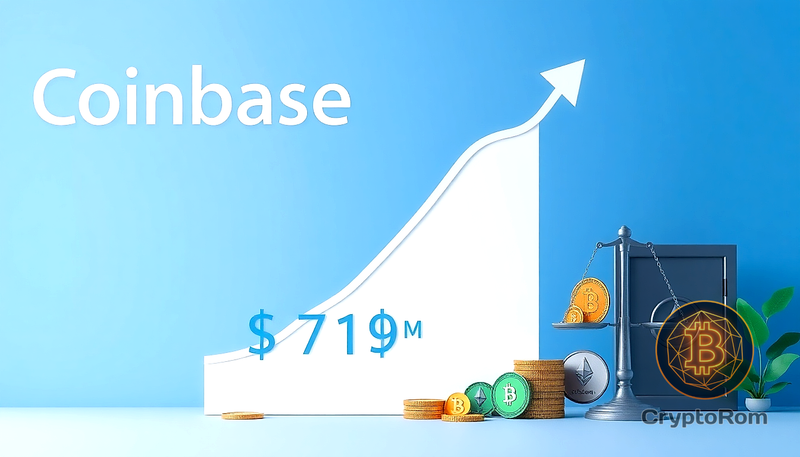 📈 Coinbase сообщает о прибыли в $719 млн за третий квартал благодаря росту криптоактивов